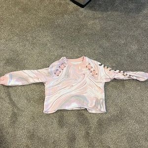 It is a sweatshirt cropped